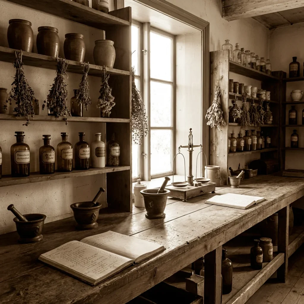 Officine ancienne de l’Apothicairerie de Haute Façon