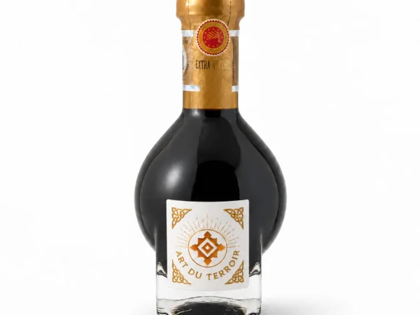 Flacon de vinaigre balsamique de Modène vieilli 80 ans (Italie), Artdeluxe Paris